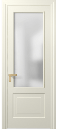 Дверь межкомнатная 8352 ММБ Сатин. Цвет Матовый молочно-белый. Материал Гладкая эмаль. Коллекция Rocca. Картинка.