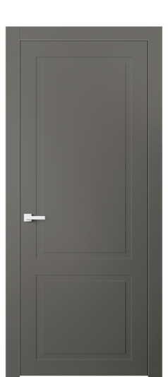 Дверь межкомнатная 8002 МКЛС. Цвет Матовый классический серый. Материал Гладкая эмаль. Коллекция Neo Classic. Картинка.