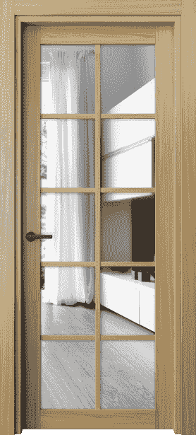 Дверь межкомнатная 2106 МЕЯ ДВ ЗЕР. Цвет Медовый ясень. Материал Ciplex ламинатин. Коллекция Neo. Картинка.