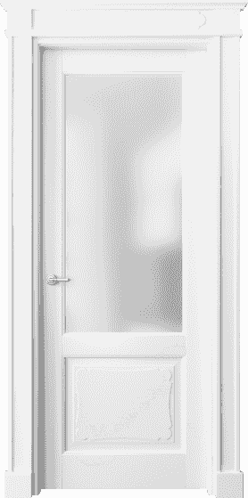 Дверь межкомнатная 6322 ББЛ САТ. Цвет Бук белоснежный. Материал Массив бука эмаль. Коллекция Toscana Elegante. Картинка.