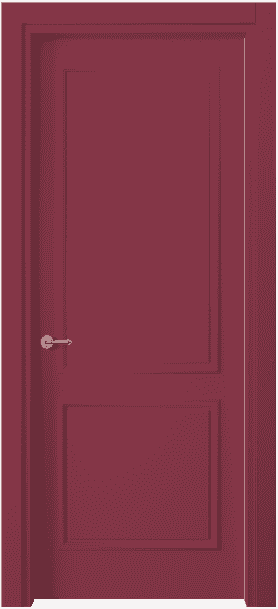Дверь межкомнатная 8121 Красно-фиолетовый RAL 4002. Цвет RAL. Материал Гладкая эмаль. Коллекция Paris. Картинка.