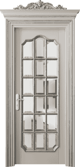 Дверь межкомнатная 6610 БСБЖСА САТ-Ф. Цвет Бук светло-бежевый серебряный антик. Материал Массив бука эмаль с патиной серебро античное. Коллекция Imperial. Картинка.