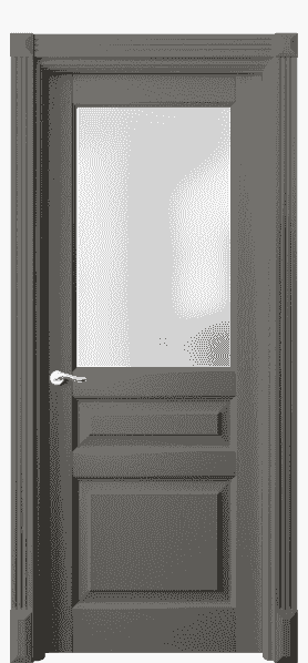 Дверь межкомнатная 0710 ДКЛС САТ. Цвет Дуб классический серый. Материал Массив дуба эмаль. Коллекция Lignum. Картинка.
