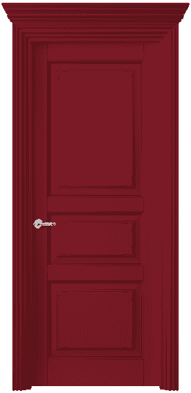 Дверь межкомнатная 6231 Рубиново-красный RAL 3003. Цвет RAL. Материал Массив бука эмаль. Коллекция Royal. Картинка.