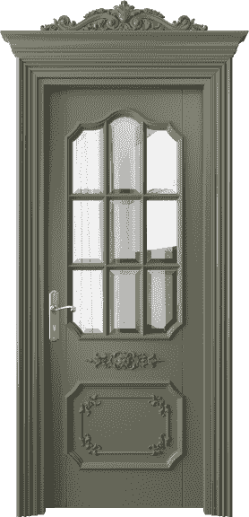 Дверь межкомнатная 6612 БОТ ПРОЗ Ф. Цвет Бук оливковый тёмный. Материал Массив бука эмаль. Коллекция Imperial. Картинка.