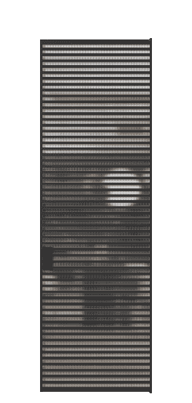 Дверь межкомнатная АЛПЛ040.06 Mesh silver ЧЕР. Цвет Алюминий Черный. Материал Алюминий. Коллекция Formato. Картинка.