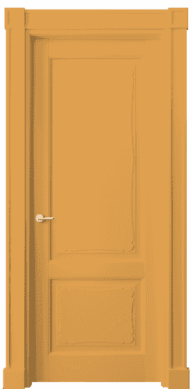 Дверь межкомнатная 6323 Пастельно-жёлтый RAL 1034. Цвет RAL. Материал Массив бука эмаль. Коллекция Toscana Elegante. Картинка.