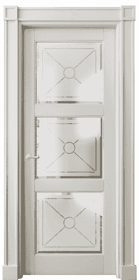 Дверь межкомнатная 6310 БОС САТ-Ф. Цвет Бук облачный серый. Материал Массив бука эмаль. Коллекция Toscana Litera. Картинка.