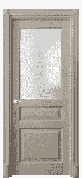 Дверь межкомнатная 0710 ДБСК САТ. Цвет Дуб бисквитный. Материал Массив дуба эмаль. Коллекция Lignum. Картинка.