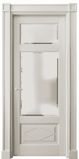 Дверь межкомнатная 6346 БОС САТ Ф. Цвет Бук облачный серый. Материал Массив бука эмаль. Коллекция Toscana Rombo. Картинка.