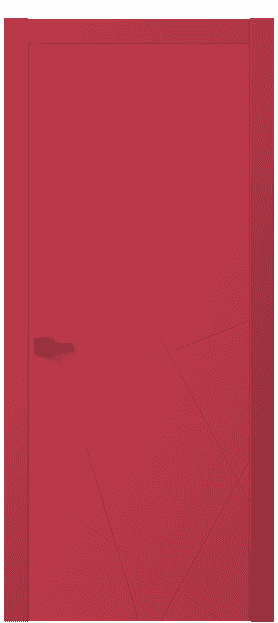 Дверь межкомнатная 8048 Клубнично-красный RAL 3018. Цвет RAL. Материал Гладкая эмаль. Коллекция Linea. Картинка.
