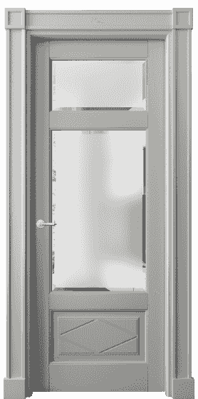 Дверь межкомнатная 6346 БНСР САТ Ф. Цвет Бук нейтральный серый. Материал Массив бука эмаль. Коллекция Toscana Rombo. Картинка.