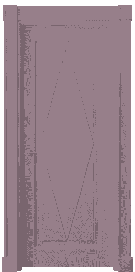 Дверь межкомнатная 6341 Пастельно-фиолетовый RAL 4009. Цвет RAL. Материал Массив бука эмаль. Коллекция Toscana Rombo. Картинка.