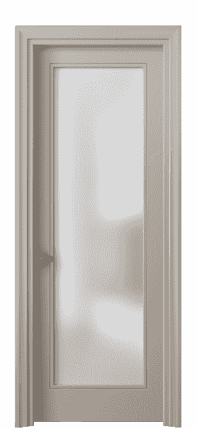 Дверь межкомнатная 8502 МБСК САТ. Цвет Матовый бисквитный. Материал Гладкая эмаль. Коллекция Esse. Картинка.