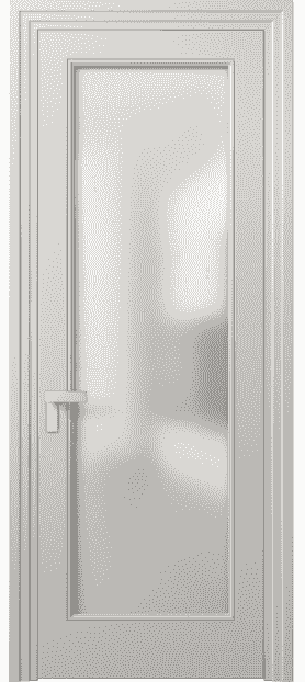 Дверь межкомнатная 8300 МОС Сатин. Цвет Матовый облачно-серый. Материал Гладкая эмаль. Коллекция Rocca. Картинка.