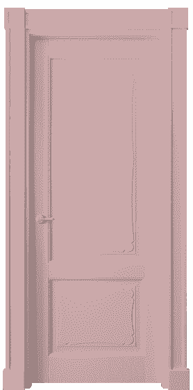 Дверь межкомнатная 6323 NCS S 1515-R10B. Цвет NCS. Материал Массив бука эмаль. Коллекция Toscana Elegante. Картинка.