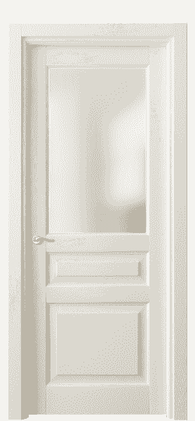 Дверь межкомнатная 0710 ДМБ САТ. Цвет Дуб молочно-белый. Материал Массив дуба эмаль. Коллекция Lignum. Картинка.