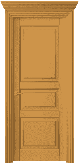 Дверь межкомнатная 6231 Пастельно-жёлтый RAL 1034. Цвет RAL. Материал Массив бука эмаль. Коллекция Royal. Картинка.