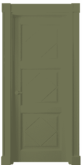 Дверь межкомнатная 6349 Тростниково-зелёный RAL 6013. Цвет RAL. Материал Массив бука эмаль. Коллекция Toscana Rombo. Картинка.