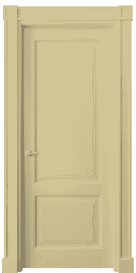 Дверь межкомнатная 6323 Слоновая кость RAL 1014. Цвет RAL. Материал Массив бука эмаль. Коллекция Toscana Elegante. Картинка.