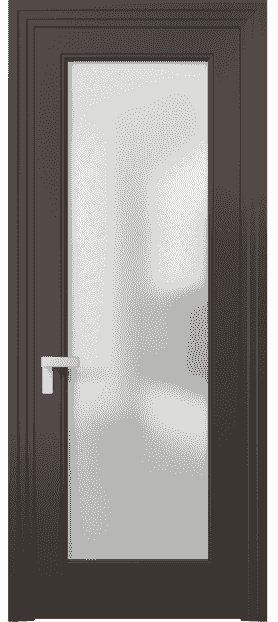 Дверь межкомнатная 8300 МАН Сатин. Цвет Матовый антрацит. Материал Гладкая эмаль. Коллекция Rocca. Картинка.