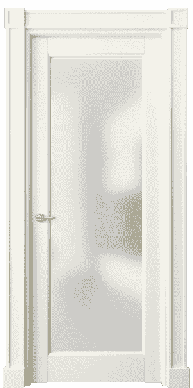 Дверь межкомнатная 6300 БМБ САТ. Цвет Бук молочно-белый. Материал Массив бука эмаль. Коллекция Toscana Elegante. Картинка.