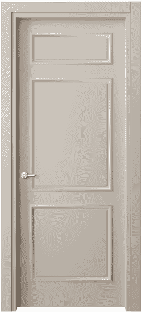 Дверь межкомнатная 8123 МСБЖ. Цвет Матовый светло-бежевый. Материал Гладкая эмаль. Коллекция Paris. Картинка.