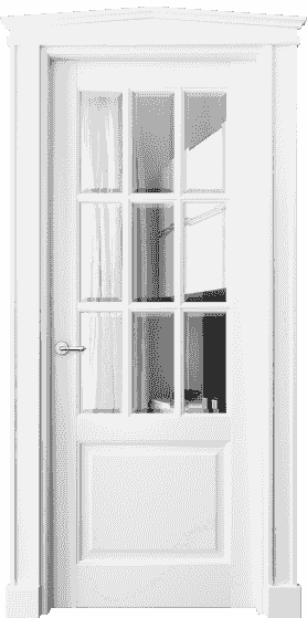 Дверь межкомнатная 6312 ББЛ САТ-Ф. Цвет Бук белоснежный. Материал Массив бука эмаль. Коллекция Toscana Grigliato. Картинка.