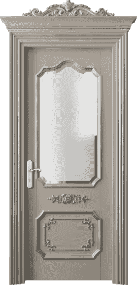 Дверь межкомнатная 6602 ББСКСА САТ-Ф. Цвет Бук бисквитный серебряный антик. Материал Массив бука эмаль с патиной серебро античное. Коллекция Imperial. Картинка.