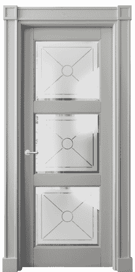 Дверь межкомнатная 6310 БНСР САТ-Ф. Цвет Бук нейтральный серый. Материал Массив бука эмаль. Коллекция Toscana Litera. Картинка.