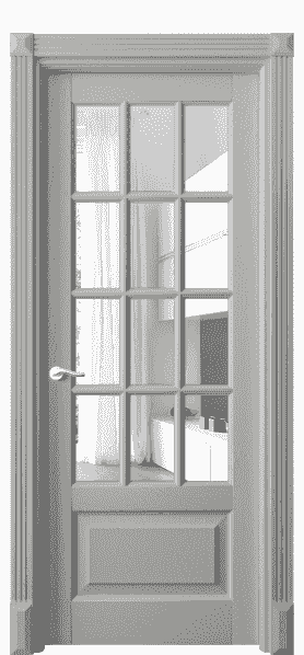 Дверь межкомнатная 0728 ДНСР ПРОЗ. Цвет Дуб нейтральный серый. Материал Массив дуба эмаль. Коллекция Lignum. Картинка.