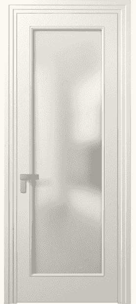 Дверь межкомнатная 8300 ММБ Сатин. Цвет Матовый молочно-белый. Материал Гладкая эмаль. Коллекция Rocca. Картинка.
