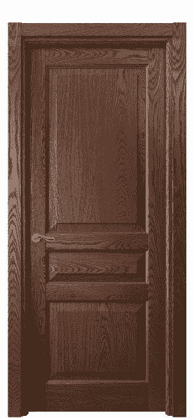 Дверь межкомнатная 0711 ДКЧ.Б. Цвет Дуб коньячный брашированный. Материал Массив дуба брашированный. Коллекция Lignum. Картинка.