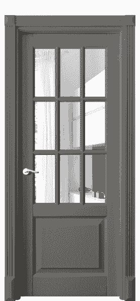 Дверь межкомнатная 0748 ДКЛС ПРОЗ. Цвет Дуб классический серый. Материал Массив дуба эмаль. Коллекция Lignum. Картинка.