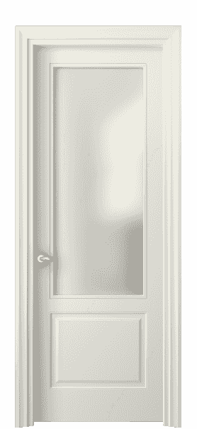 Дверь межкомнатная 8552 ММБ САТ. Цвет Матовый молочно-белый. Материал Гладкая эмаль. Коллекция Esse. Картинка.