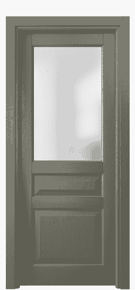 Дверь межкомнатная 0710 ДОТ САТ. Цвет Дуб оливковый тёмный. Материал Массив дуба эмаль. Коллекция Lignum. Картинка.