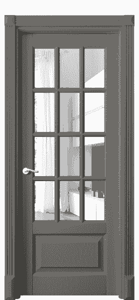 Дверь межкомнатная 0728 ДКЛС ПРОЗ. Цвет Дуб классический серый. Материал Массив дуба эмаль. Коллекция Lignum. Картинка.