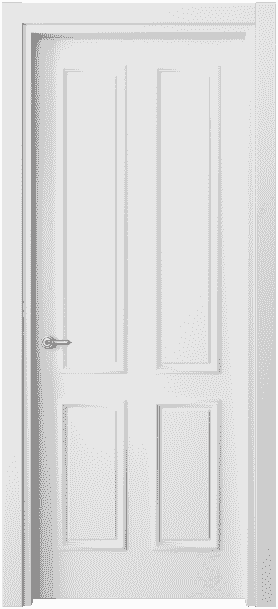 Дверь межкомнатная 8131 МБЛ . Цвет Матовый белоснежный. Материал Гладкая эмаль. Коллекция Paris. Картинка.
