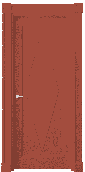 Дверь межкомнатная 6341 NCS S 3040-Y80R. Цвет NCS. Материал Массив бука эмаль. Коллекция Toscana Rombo. Картинка.