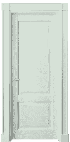 Дверь межкомнатная 6323 NCS S 1005-B80G. Цвет NCS. Материал Массив бука эмаль. Коллекция Toscana Elegante. Картинка.