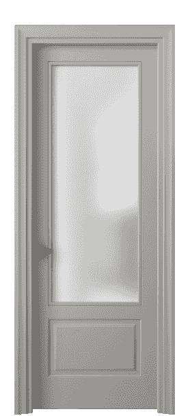 Дверь межкомнатная 8542 МНСР САТ. Цвет Матовый нейтральный серый. Материал Гладкая эмаль. Коллекция Esse. Картинка.