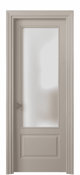 Дверь межкомнатная 8542 МБСК САТ. Цвет Матовый бисквитный. Материал Гладкая эмаль. Коллекция Esse. Картинка.