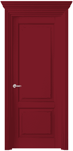 Дверь межкомнатная 6211 Рубиново-красный RAL 3003. Цвет RAL. Материал Массив бука эмаль. Коллекция Royal. Картинка.