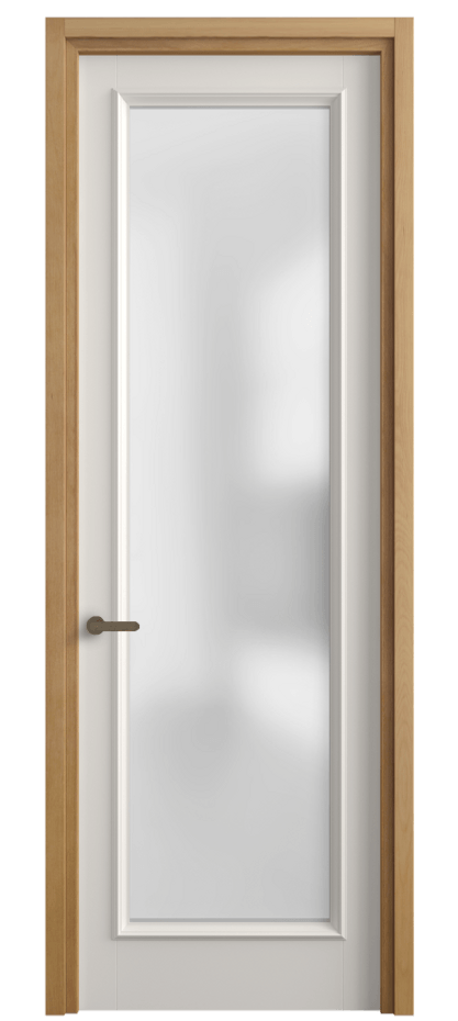 Межкомнатная дверь Charm 6702 Бук пудровый белый Сатинированное стекло Цена 626500 ₸ | Volhovec