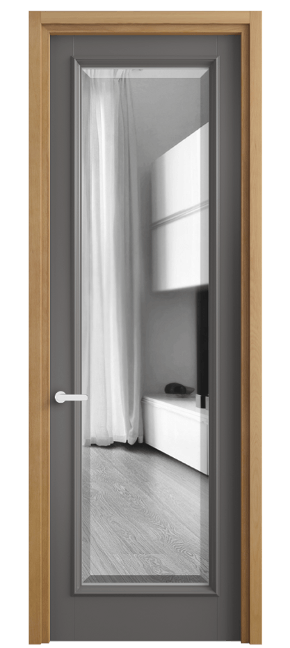 Дверь межкомнатная Charm 6702 Бук классический серый Двустороннее зеркало с фацетом, триплекс Узкий классический наличник БНМ Цена 670200 ₸ Наличники уже входят в базовый комплект. Фабрика дверей Волховец 8 (800) 551 43 19 Межкомнатная дверь Charm 6702 Бук классический серый Двустороннее зеркало с фацетом, триплекс Цена 670200 ₸ | Volhovec