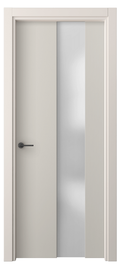 Межкомнатная дверь Freedom 4226 ПЭТ светло-серый Сатинированное стекло Цена 180200 ₸ | Volhovec