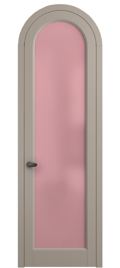 Межкомнатная дверь Palazzo 6814 Матовый бисквитный Сатинированное розовое стекло, триплекс Цена 781000 ₸ | Volhovec