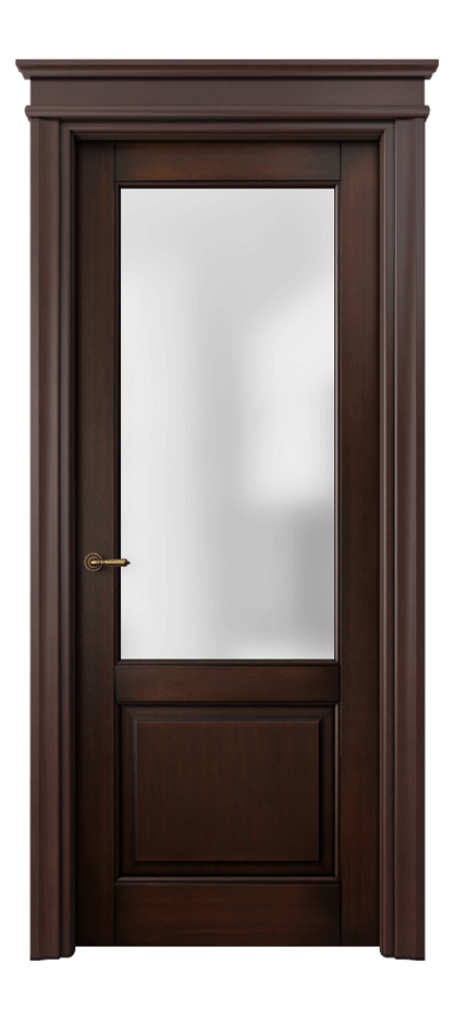 Межкомнатная дверь Тоскана Плано 6302 Бук тёмный с патиной Сатинированное стекло Цена 1018173 ₸ | Volhovec