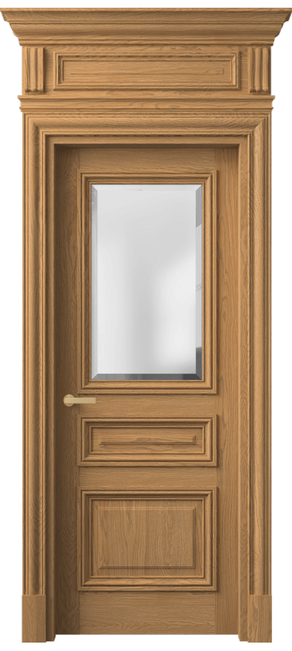 Межкомнатная дверь Antique 7304 Дуб пшеничный матовый Сатинированное стекло с фацетом, 6 мм Цена 1566671 ₸ | Volhovec