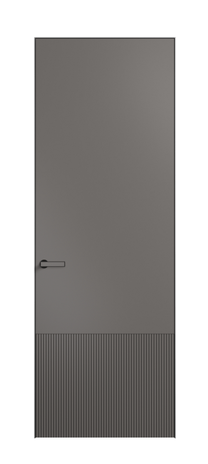 Дверь межкомнатная Velvet 8202 Матовый классический серый. Скрытый короб Черный Цена 305500 . Фабрика дверей Волховец 8 (800) 551 43 19 Межкомнатная дверь Velvet 8202 Матовый классический серый. Цена 305500 | Volhovec